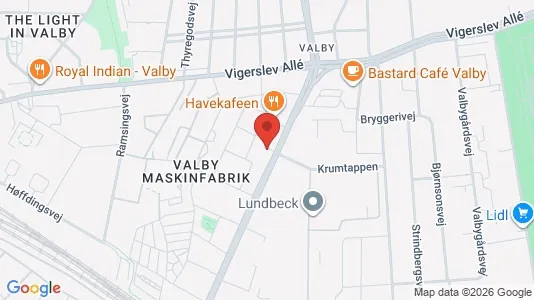 Apartments for rent i Valby - kort over placeringen