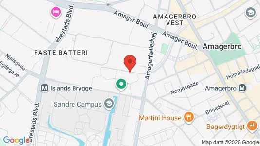 Rooms for rent i Copenhagen S - kort over placeringen