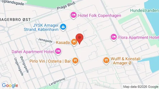 Apartments for rent i Copenhagen S - kort over placeringen