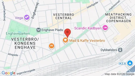 Apartments for rent i Vesterbro - kort over placeringen