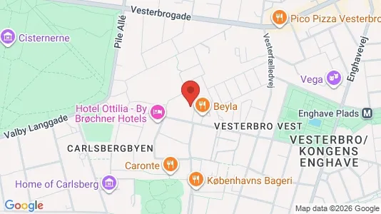 Apartments for rent i Vesterbro - kort over placeringen