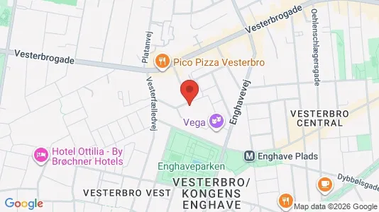 Apartments for rent i Vesterbro - kort over placeringen