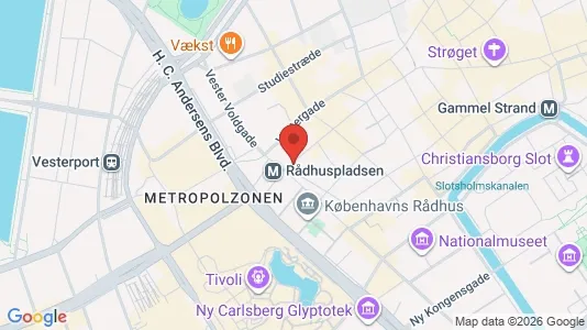 Apartments for rent i Vesterbro - kort over placeringen