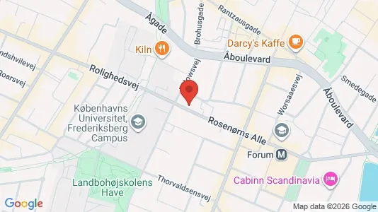 Apartments for rent i Frederiksberg C - kort over placeringen