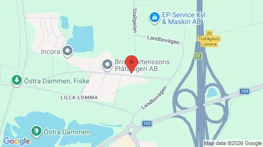 Apartments for rent i Lomma - kort over placeringen