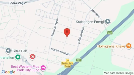 Apartments for rent i Lund - kort over placeringen