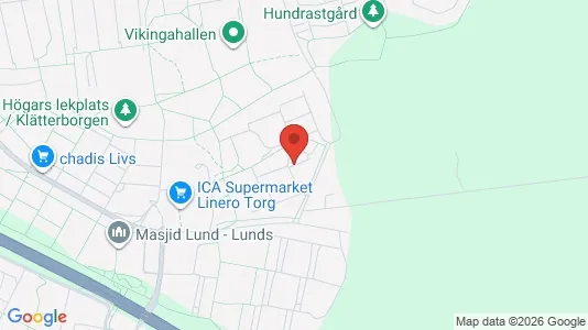 Apartments for rent i Lund - kort over placeringen
