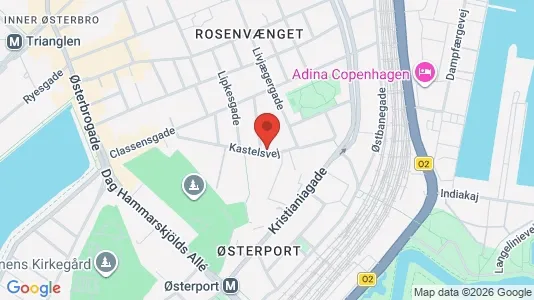 Apartments for rent i Østerbro - kort over placeringen