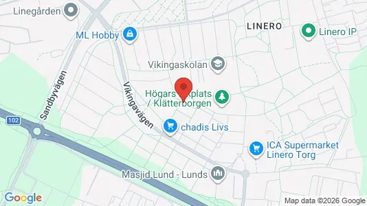 Apartments for rent i Lund - kort over placeringen