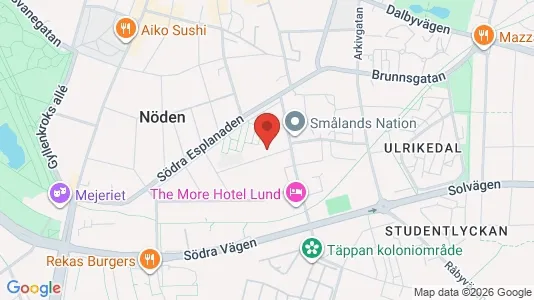 Apartments for rent i Lund - kort over placeringen