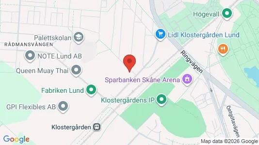 Apartments for rent i Lund - kort over placeringen