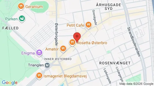 Apartments for rent i Østerbro - kort over placeringen