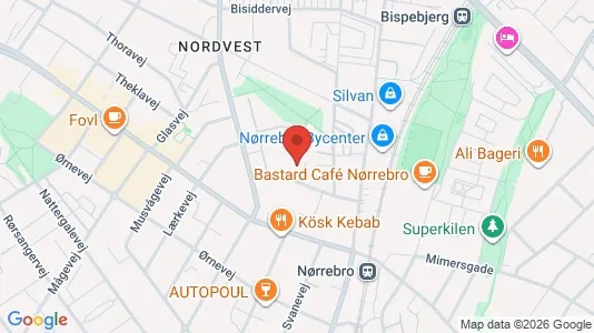 Apartments for rent i Copenhagen NV - kort over placeringen