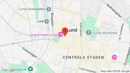 Apartments for rent i Lund - kort over placeringen