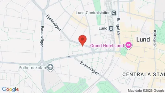 Apartments for rent i Lund - kort over placeringen