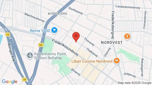 Apartments for rent i Copenhagen NV - kort over placeringen