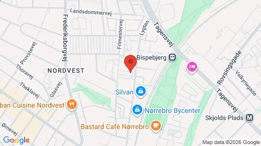 Apartments for rent i Copenhagen NV - kort over placeringen