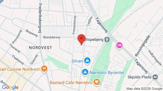 Apartments for rent i Copenhagen NV - kort over placeringen