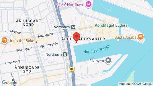 Apartments for rent i Nordhavn - kort over placeringen