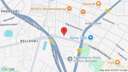 Apartments for rent i Copenhagen NV - kort over placeringen