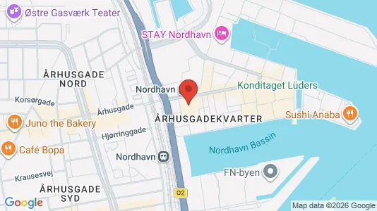 Apartments for rent i Nordhavn - kort over placeringen