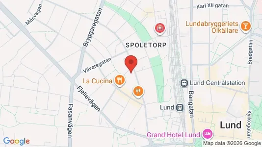 Apartments for rent i Lund - kort over placeringen