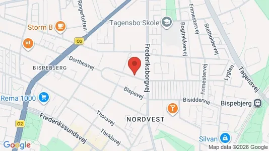 Apartments for rent i Copenhagen NV - kort over placeringen