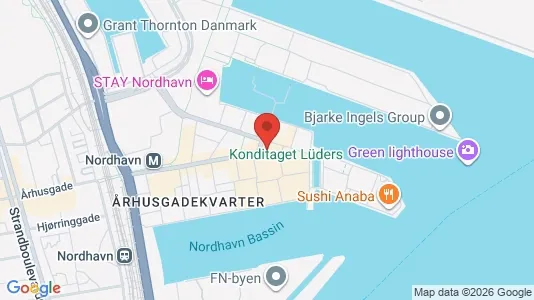 Apartments for rent i Nordhavn - kort over placeringen