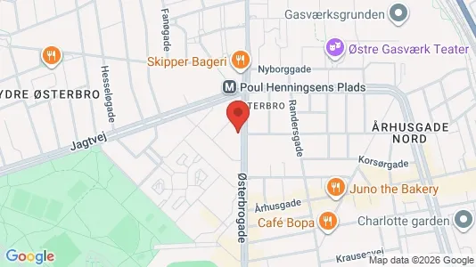 Apartments for rent i Østerbro - kort over placeringen