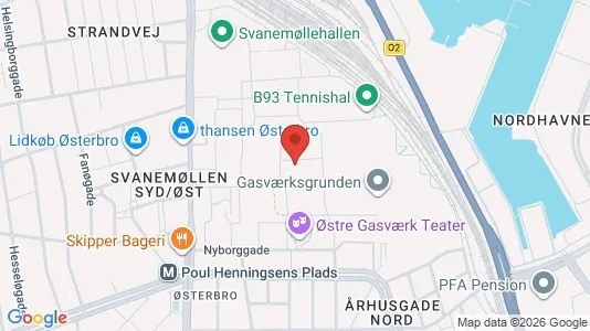 Apartments for rent i Østerbro - kort over placeringen