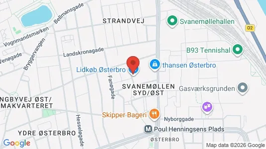 Apartments for rent i Østerbro - kort over placeringen