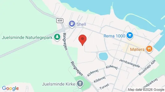 Apartments for rent i Juelsminde - kort over placeringen