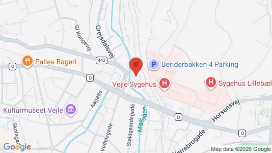 Apartments for rent i Vejle Center - kort over placeringen