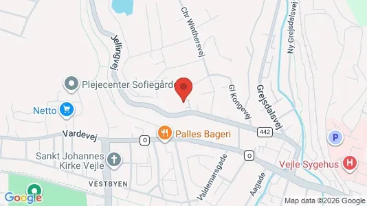 Apartments for rent i Vejle Center - kort over placeringen