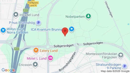 Apartments for rent i Lund - kort over placeringen