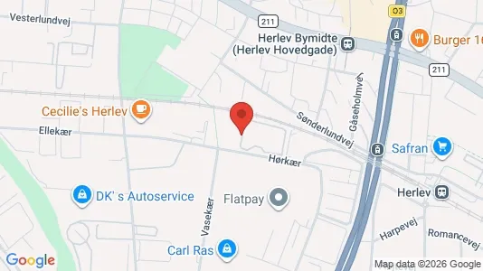 Apartments for rent i Herlev - kort over placeringen