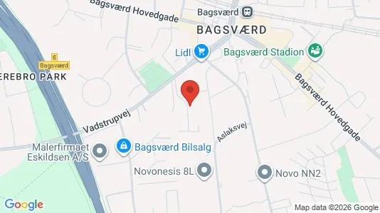Apartments for rent i Bagsværd - kort over placeringen