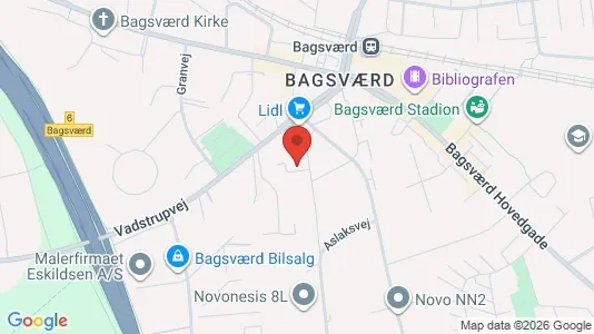 Apartments for rent i Bagsværd - kort over placeringen