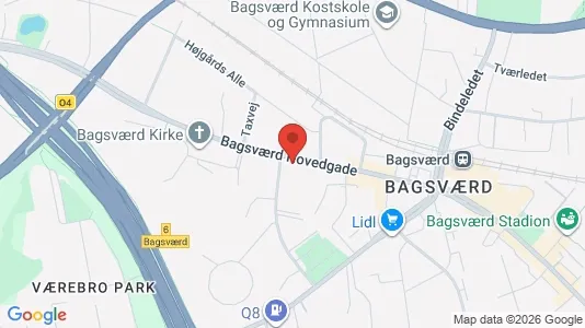 Apartments for rent i Bagsværd - kort over placeringen