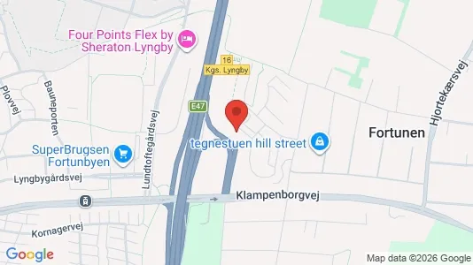 Apartments for rent i Kongens Lyngby - kort over placeringen