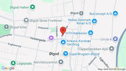 Apartments for rent i Ølgod - kort over placeringen