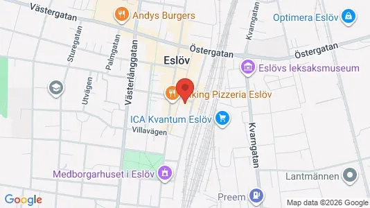 Apartments for rent i Eslöv - kort over placeringen