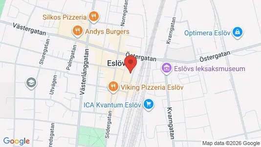Apartments for rent i Eslöv - kort over placeringen