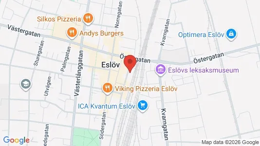 Apartments for rent i Eslöv - kort over placeringen