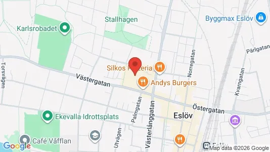 Apartments for rent i Eslöv - kort over placeringen