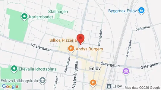 Apartments for rent i Eslöv - kort over placeringen