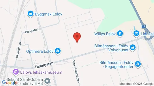 Apartments for rent i Eslöv - kort over placeringen