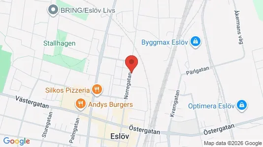 Apartments for rent i Eslöv - kort over placeringen