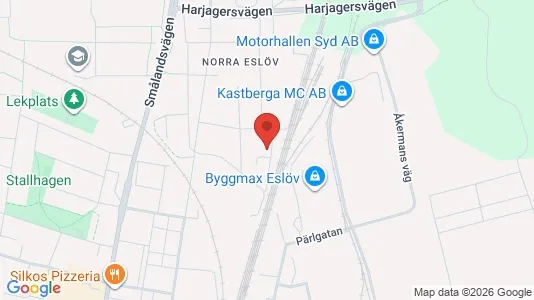 Apartments for rent i Eslöv - kort over placeringen