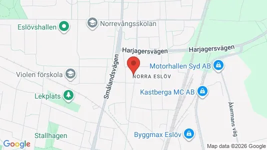 Apartments for rent i Eslöv - kort over placeringen